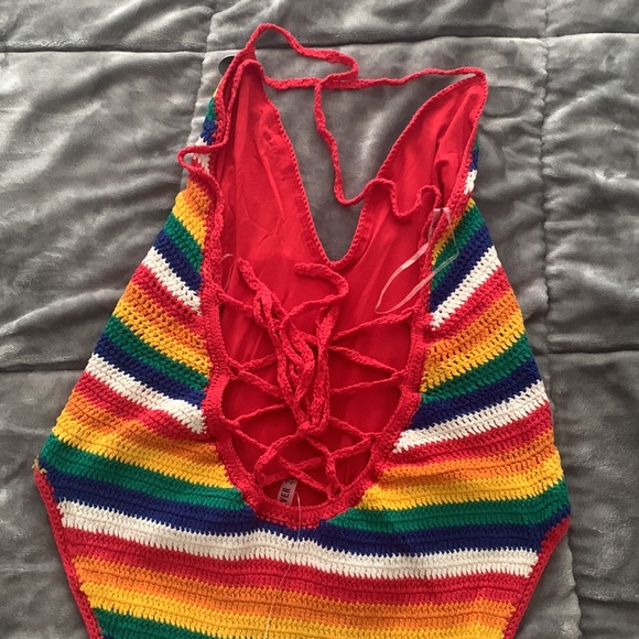 Rouge/multi colour swimwear - Picture 4 of 4